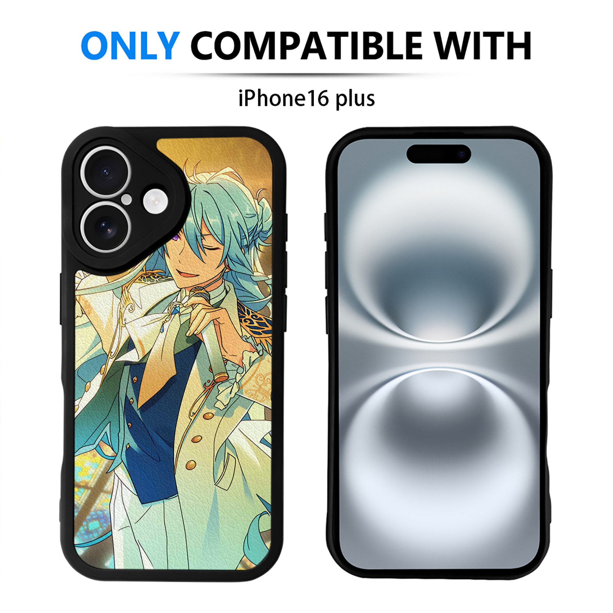 （画像用） あんさんぶるスターズ! Ensemble Stars 【iPhone 16シリーズ対応】シリコンスマホケース（レザー調） 材質：シリコン